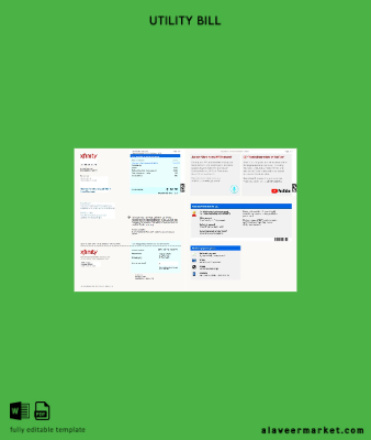 USA Xfinity Fatura Fatura word 4 pages, version 3, 1-2 pages