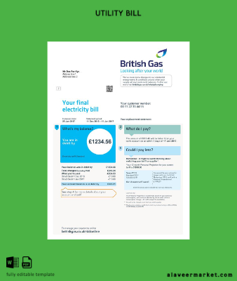 United Kingdom British Gaz Fatura