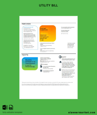 United Kingdom British Gaz Fatura Fatura (3 pages), version 3