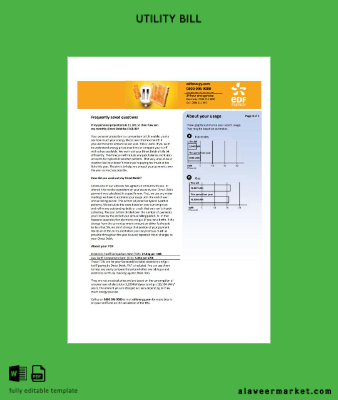 United Kingdom EDF Fatura Fatura (3 pages) 3