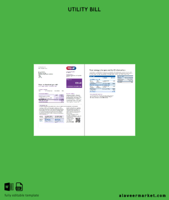 United Kingdom Npower Fatura Fatura 3 pages, 1-2 page