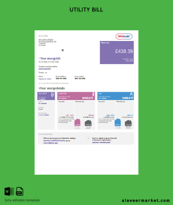 United Kingdom Npower Fatura Fatura