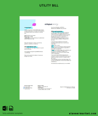 United Kingdom Octopus Energy Fatura Fatura 3 pages 3