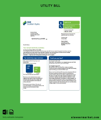 United Kingdom SSE Energy Fatura Fatura version 2